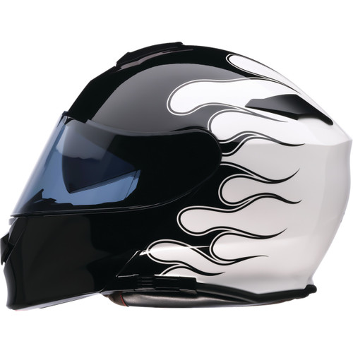 Z1R - Solaris 2.0 Modular Helmet - Flame - Black/White - 3XL