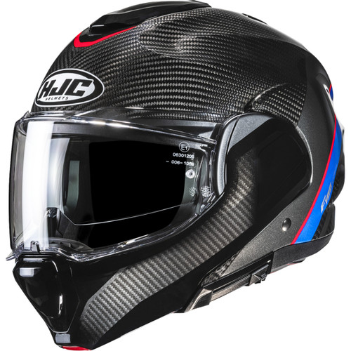 HJC #EB20NUS4021V - F100 Carbon Modular Helmet - Stan - MC21 - Small