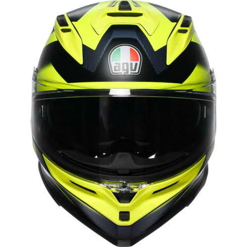 AGV #2118399004-006-L - K7 Helmet - Glimpse - Matte Black/Yellow Fluo - Large