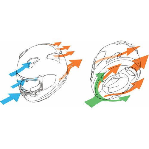 Arai Helmets #0101-18164 - Quantum-X Helmet - Aluminum Silver - Small