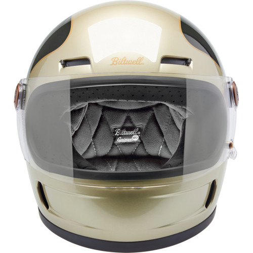 Biltwell #1006-5100-504 - Gringo SV Helmet - Tracker - Gloss Metallic Champagne/Charcoal - Large