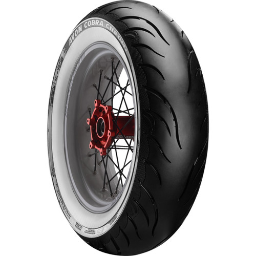 Avon #640620 - Tire - Cobra Chrome AV92 - Rear - 180/65B16 - Wide Whitewall - 81H
