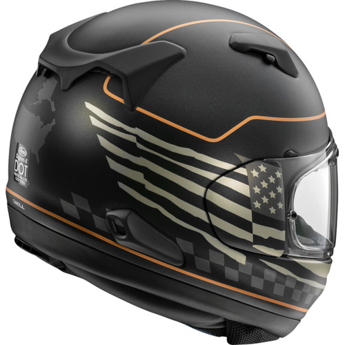 Arai Helmets #0101-18520 - Signet-X Helmet - US Flag - Black Frost - Large