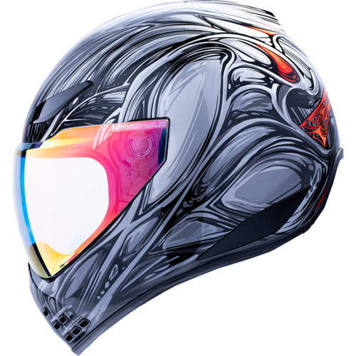 Icon - Domain™ Helmet - Nouveau - Silver - 2XL