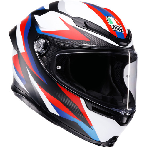 AGV #2118395016-028-L - K6 S Helmet - Timewarp - Matte Black/Red/Blue - Large