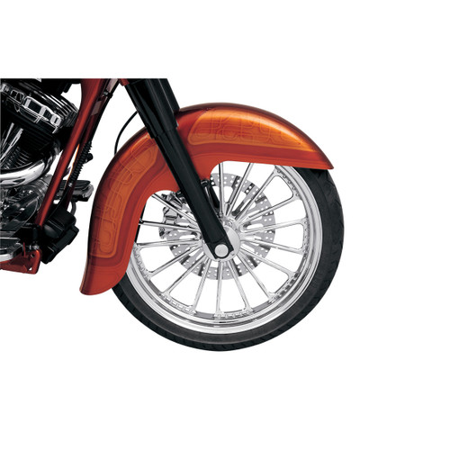 Klock Werks #KWF-01-0101 - WFB™ Benchmark Front Fender - Black - 21" - HD Touring/Trike