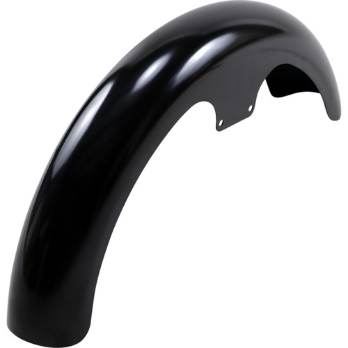 Klock Werks #KWF-02-0500S - Wrapper Front Fender - Black - 21" - HD Dyna/Softail