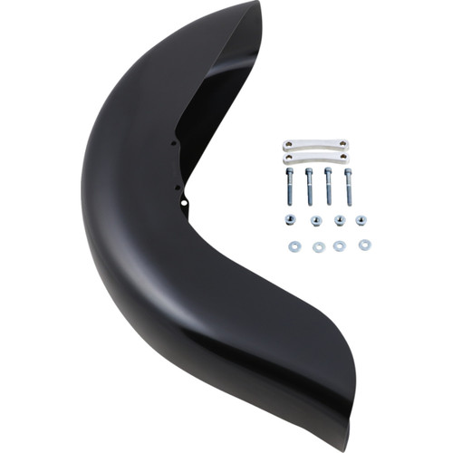 Klock Werks #KWF-01-0100-2014 - Benchmark Front Fender - Non-Raked - Black - 16"-19" - HD Touring/Trike