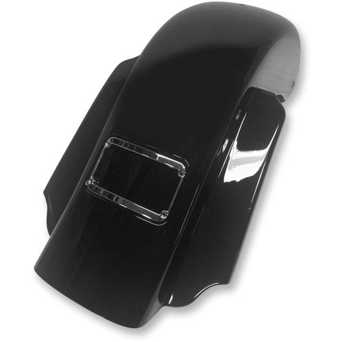 Klock Werks #KWF-01-0304 - The One Rear Fender - Frenched - Black - Steel