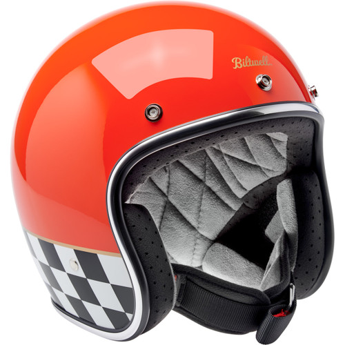 Biltwell #1001-590-204 - Bonanza Helmet - Competition - Orange - Large