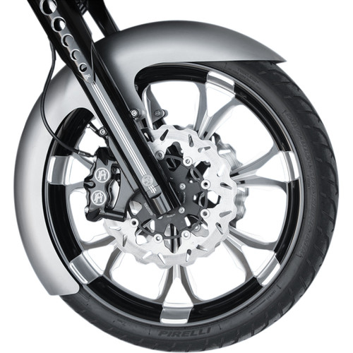 RWD V-twin #RWD-50177 - Custom Dresser Front Fender for 19" Wheel - Steel - LS-3 Style - 6" W x 41.25" L