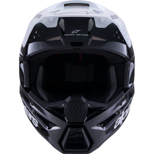 Alpinestars #8300826-1546-S - SM3 Helmet - Radium - Gloss Black/White/Gray - Small
