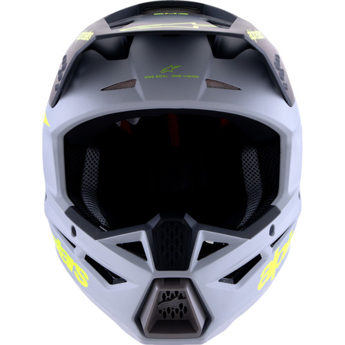Alpinestars #8300826-9510-S - SM3 Helmet - Radium - Matte Gray/Black/Yellow Fluo - Small