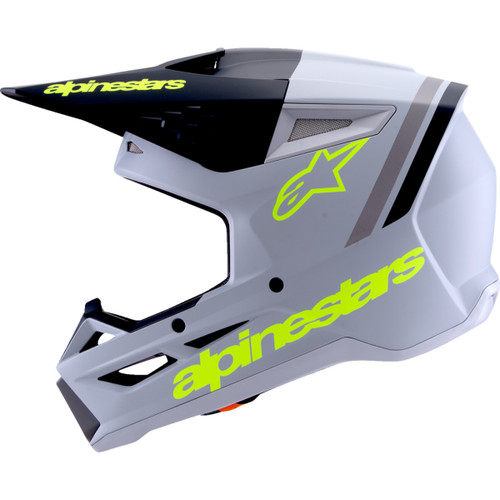 Alpinestars #8300826-9510-M - SM3 Helmet - Radium - Matte Gray/Black/Yellow Fluo - Medium