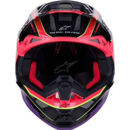Alpinestars #8301223-3145-XXL - Supertech M10 Helmet - MIPS® - Era - Gloss Pink/Violet/Yellow Fluo - 2XL