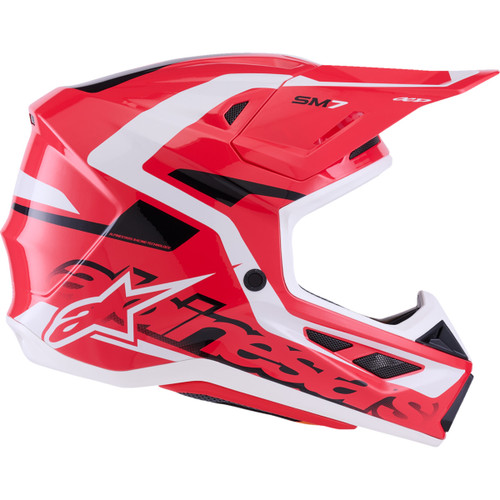 Alpinestars #8302426-3139-XS - SM7 Helmet - Deed - Gloss Red/Black/White - XS