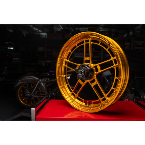 Arlen Ness #330-051 - Rim - Flatline - Front - Gold - 19x3.25