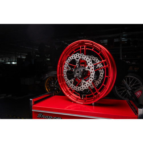 Arlen Ness #330-056 - Rim - Flatline - Front - Red - 21x3.5