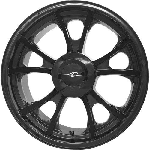 Coastal Moto #3D-LAR-187T-SB - Wheel - Largo 3D - Rear - Single Disc/with or without ABS - Black - 18x7