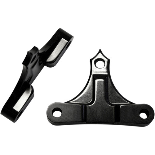 Accutronix #TFS49-NF5/8B - Hot Legs/Bagger Legs Fender Spacers - Black - 0.625" Spacer - For 6" Width Fender