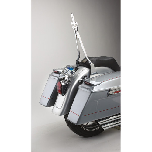 Cycle Visions #CV-8010 - Sissy Bar Stick - Chrome - 18" Daggertude - Wide