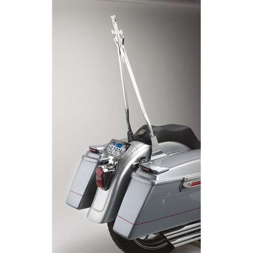 Cycle Visions #CV-8011 - Sissy Bar Stick - Chrome - 30" Daggertude - Narrow