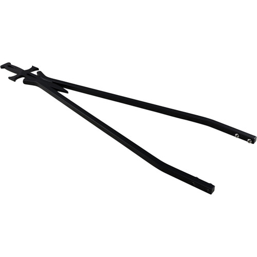 Cycle Visions #CV-8009B - Sissy Bar Stick - Black - 30" Daggertude - Wide