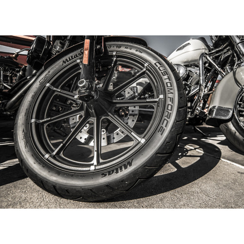 Mitas #70000032 - Tire - Custom Force - Front - 130/90B16 | MT90B16 - 73H