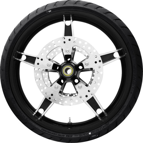 Coastal Moto #PKG2-DAY213BC-ABST - Daytona Front Wheel - Black Cut (21") | Rotor (11.8) | Dunlop AE Tire (130/60B21)