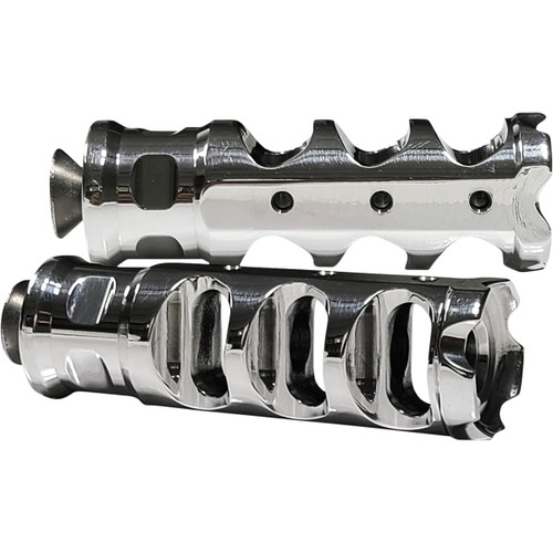 Accutronix #PT320-AKC - Muzzle Brake Shifter Peg - Heel/Toe - Chrome