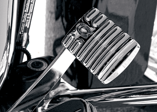 Brake Pedal - Finned -  Chrome