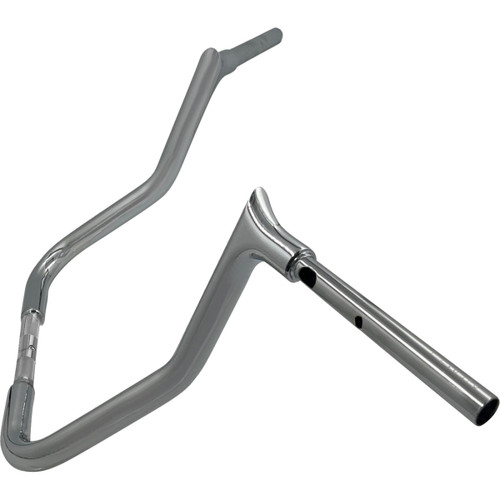FAT Baggers INC. #945013 - 1-1/4" EZ Install Pointed Top Handlebar - Reduced Reach - 13" - Chrome