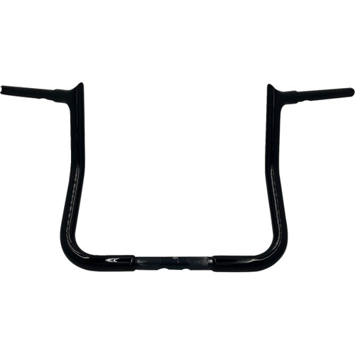 FAT Baggers INC. #905013-B - 1-1/4" EZ Install Pointed Top Handlebar - Reduced Reach - 13" - Black