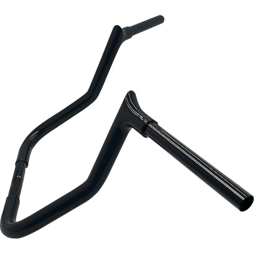 FAT Baggers INC. #905013-B - 1-1/4" EZ Install Pointed Top Handlebar - Reduced Reach - 13" - Black