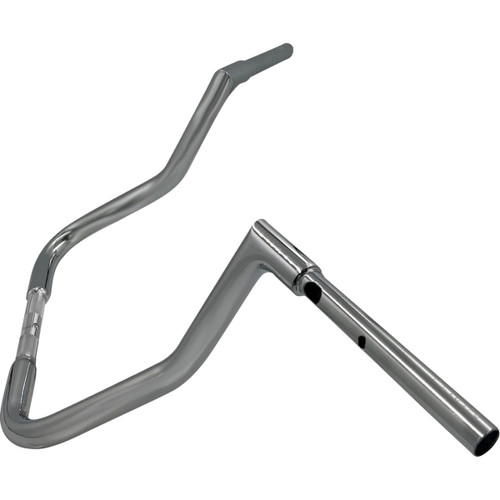 FAT Baggers INC. #745013 - 1-1/4" EZ Install Flat Top Handlebar - Reduced Reach - 13" - Chrome