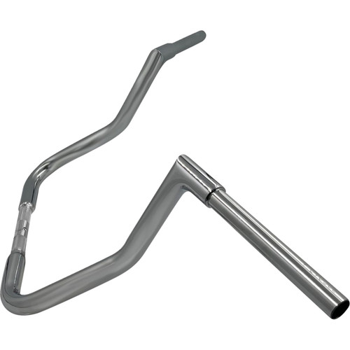 FAT Baggers INC. #705013 - 1-1/4" EZ Install Flat Top Handlebar - Reduced Reach - 13" - Chrome
