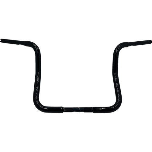 FAT Baggers INC. #903013-B - 1-1/4" EZ Install Round Top Handlebar - Reduced Reach - 13" - Black