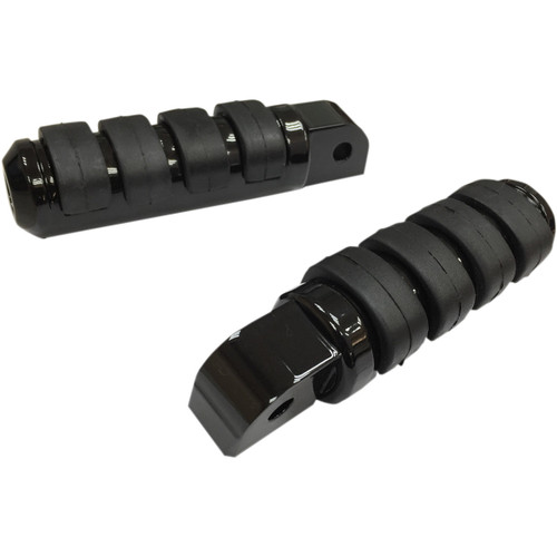 Drag Specialties - Soft Ride Foot Pegs - Large - Black - FL/FX