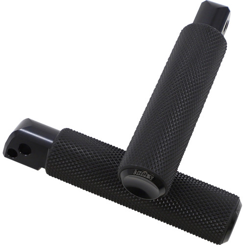 Arlen Ness #07-943 - Passenger Knurled Foot Pegs - Black - FL/FX '18-'25
