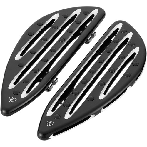 Arlen Ness #06-833 - Deep Cut Floorboards - Driver - Black