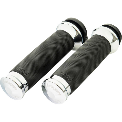 LA Choppers #LA-7493-00 - County Line Grips - TBW - Chrome