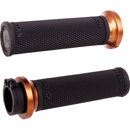 ODI #V30HCWB-Z - Ruffian Lock-On Street Grips - Cable - Black/Bronze