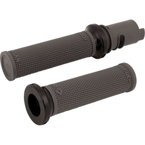 ODI #V30HTCH-B - Ruffian Lock-On Street Grips - CVO - Graphite/Black