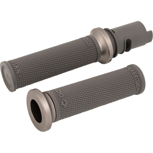 ODI #V30HTCH-H - Ruffian Lock-On Street Grips - CVO - Graphite/Gunmetal