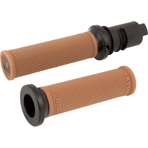 ODI #V30HTCGR-B - Ruffian Lock-On Street Grips - CVO - Gum Rubber/Black