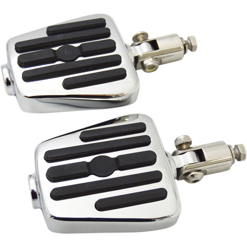 Rivco Products #MV130 - Mini Floorboards - Folding Steel Clevis - Chrome