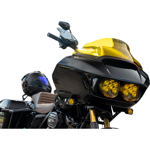 Klock Werks #KWS-01-0122-HC - Flare® Handguards - Harley-Davidson Hydraulic Clutch - Dark Smoke