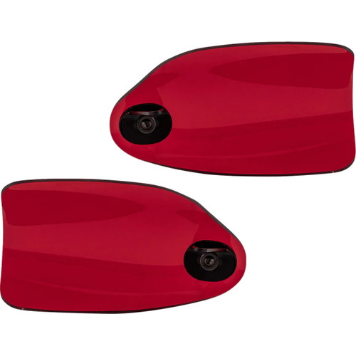 Klock Werks #KWS-01-0129-HC - Flare® Handguards - Harley-Davidson Hydraulic Clutch - Red