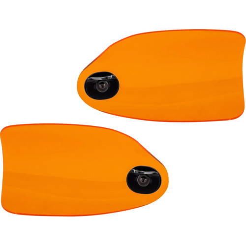 Klock Werks #KWS-01-0130-HC - Flare® Handguards - Harley-Davidson Hydraulic Clutch - Orange