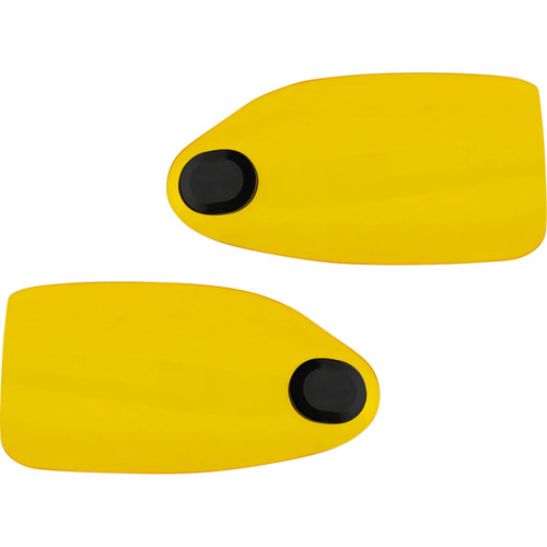 Klock Werks #KWS-01-0131-HC - Flare® Handguards - Harley-Davidson Hydraulic Clutch - Yellow